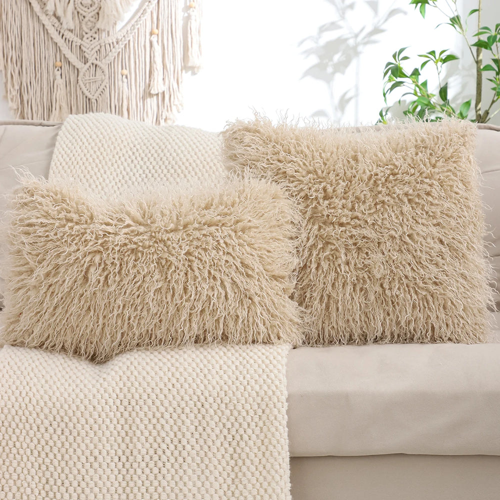 Plüsch Kissenbezug – Wolloptik – 450mm*450mm