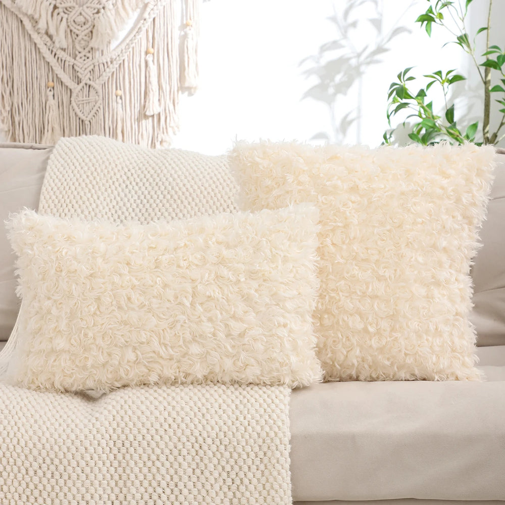 Plüsch Kissenbezug – Wolloptik – 450mm*450mm