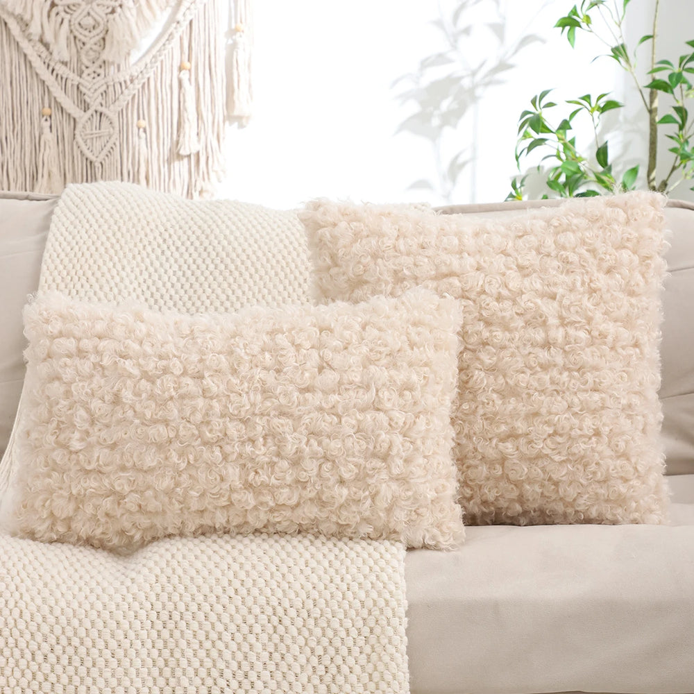 Plüsch Kissenbezug – Wolloptik – 450mm*450mm