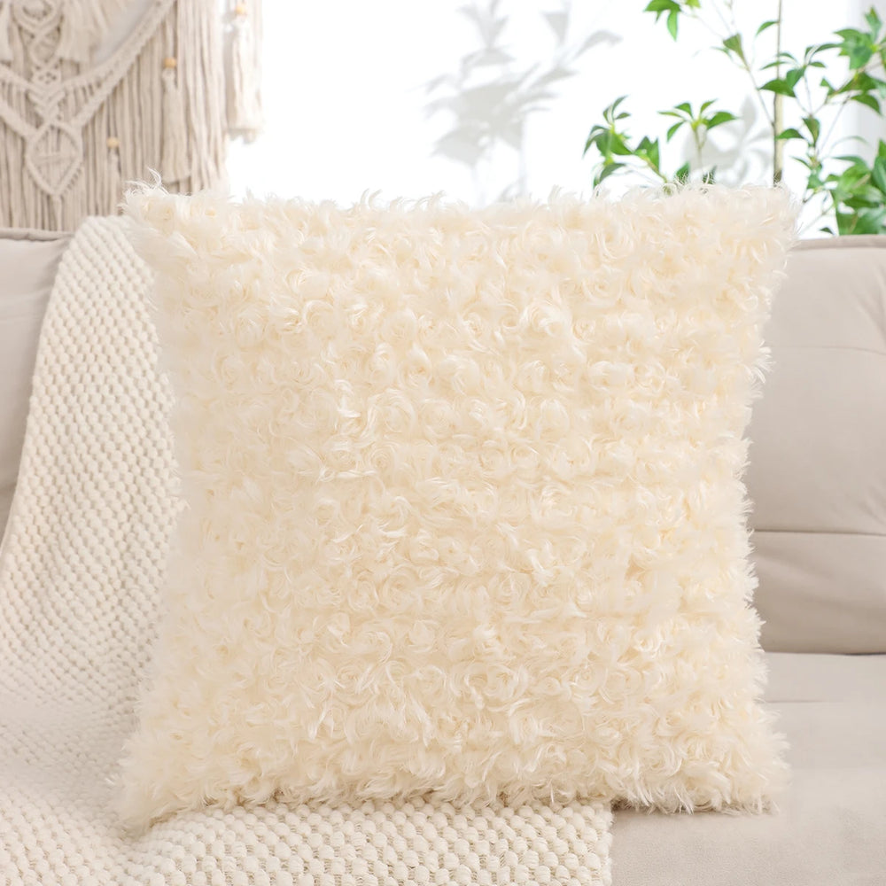 Plüsch Kissenbezug – Wolloptik – 450mm*450mm