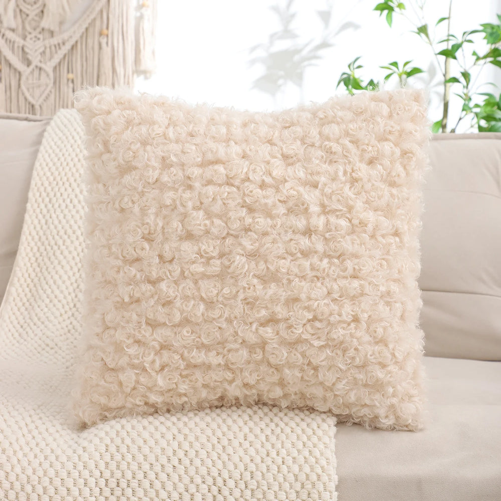 Plüsch Kissenbezug – Wolloptik – 450mm*450mm