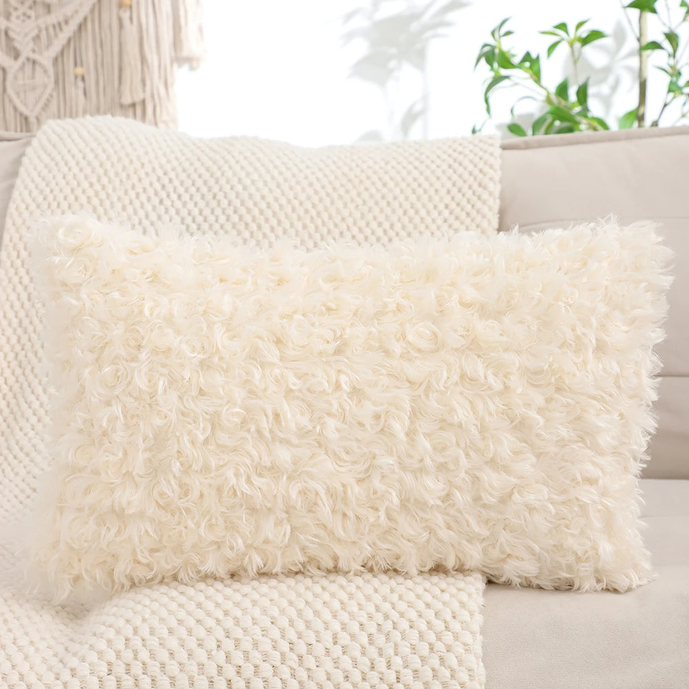 Plüsch Kissenbezug – Wolloptik – 450mm*450mm