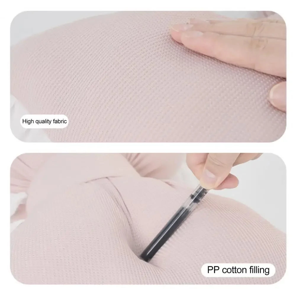 Plüsch Schleifen-Kissen – Romantische Spitze – 40x32cm