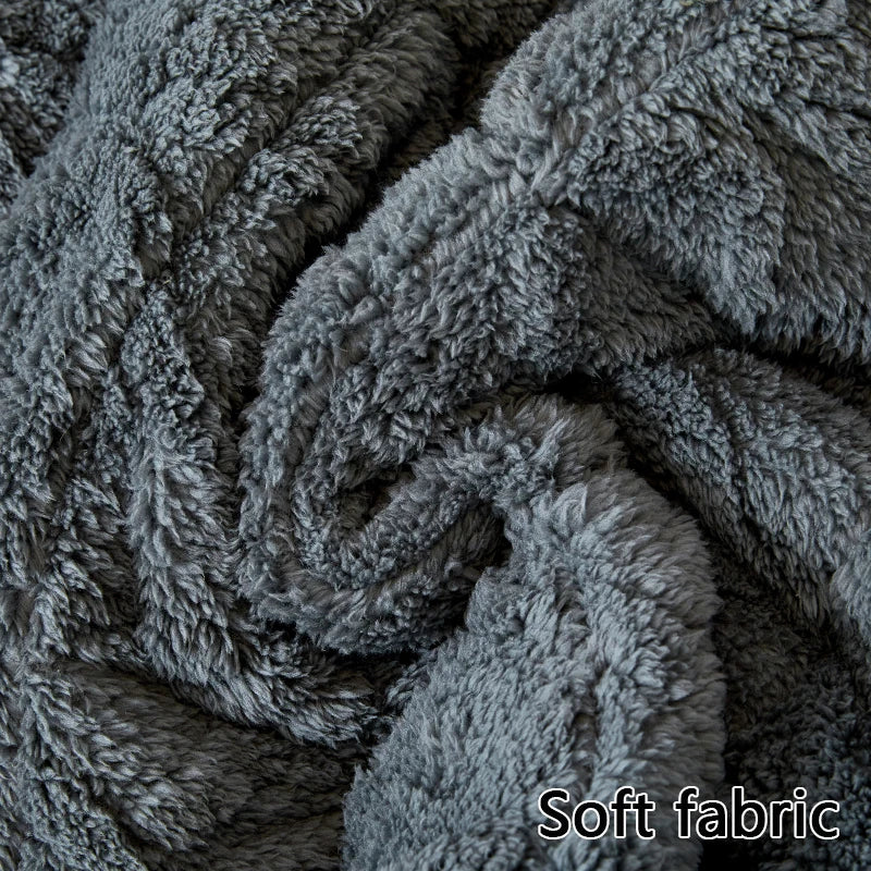 graues plüsch sofakissen aus baumwolle in 70x150 cm modern einfarbig