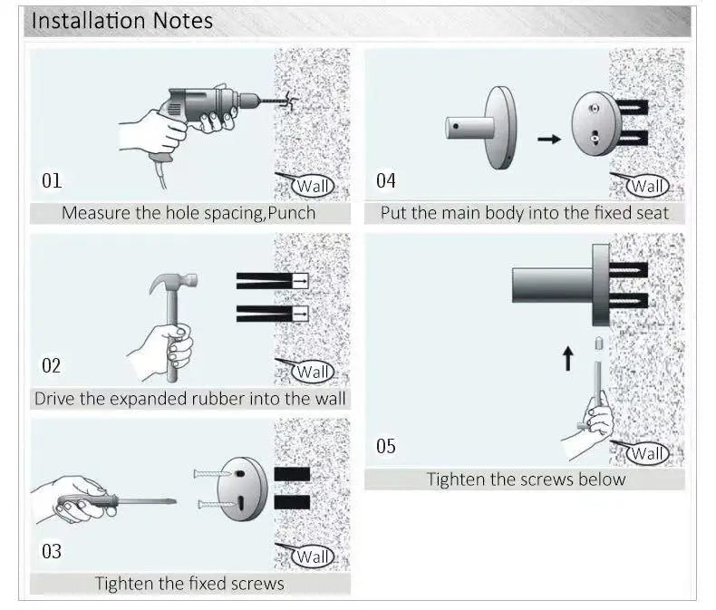 Porzellan Badezimmer Set – Wandmontiert Bronze
