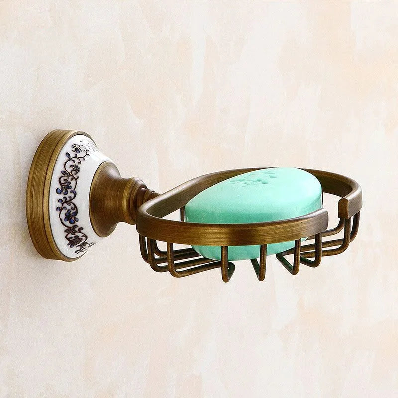 Porzellan Badezimmer Set – Wandmontiert Bronze