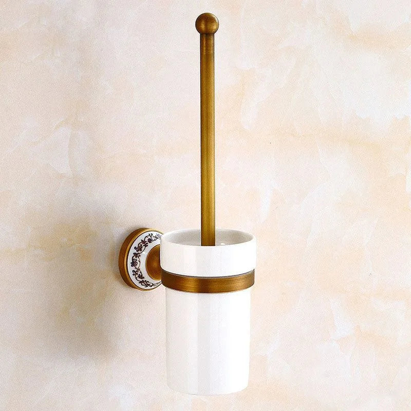 Porzellan Badezimmer Set – Wandmontiert Bronze