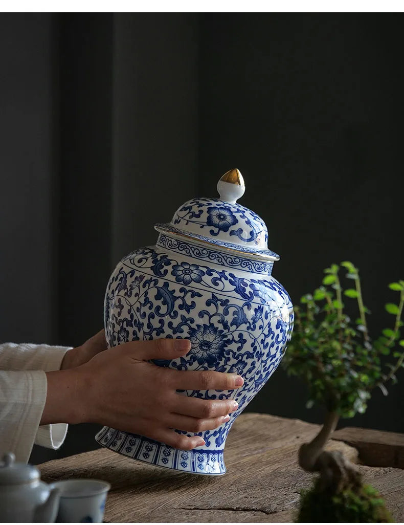 Porzellan Vorratsdose – Vintage Keramik – Grosse Grösse