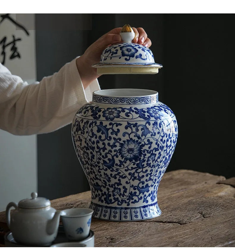 Porzellan Vorratsdose – Vintage Keramik – Grosse Grösse