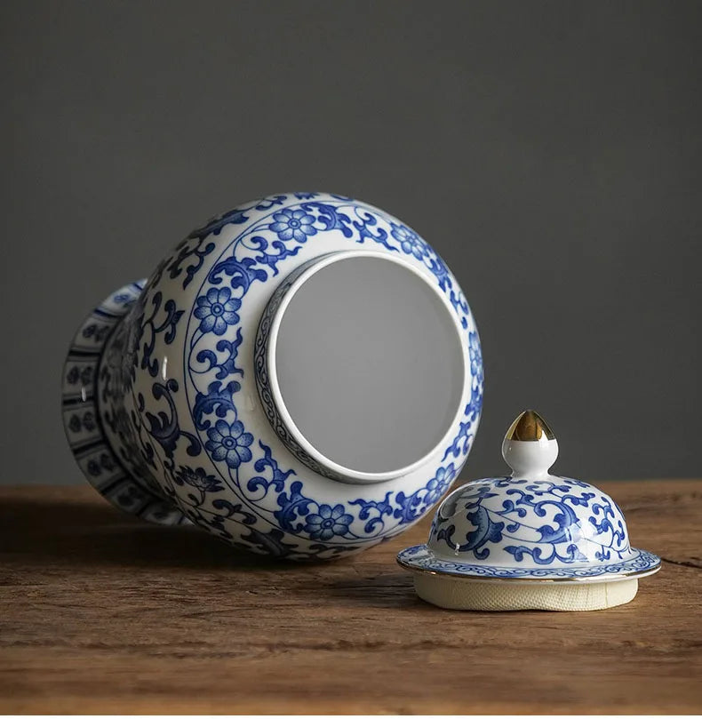 Porzellan Vorratsdose – Vintage Keramik – Grosse Grösse