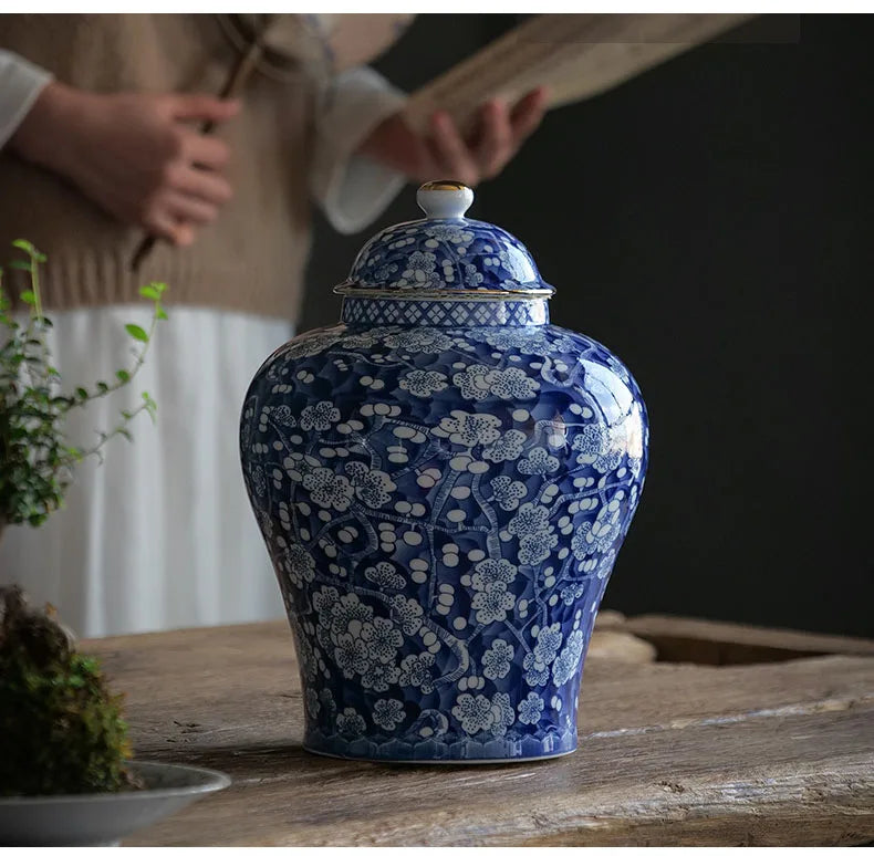 Porzellan Vorratsdose – Vintage Keramik – Grosse Grösse