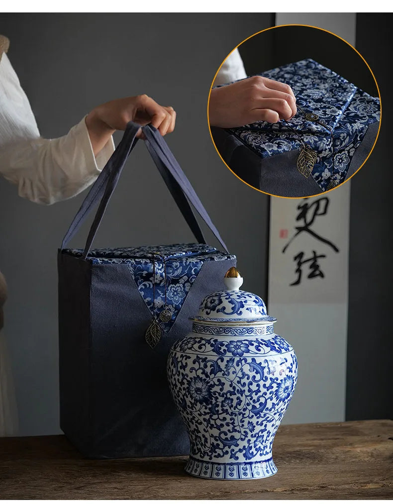 Porzellan Vorratsdose – Vintage Keramik – Grosse Grösse