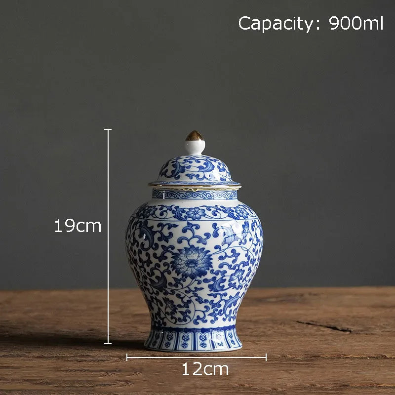 Porzellan Vorratsdose – Vintage Keramik – Grosse Grösse