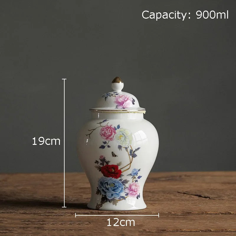 Porzellan Vorratsdose – Vintage Keramik – Grosse Grösse