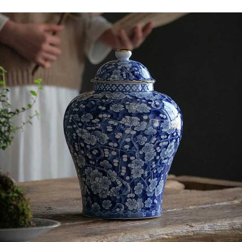 Porzellan Vorratsdose – Vintage Keramik – Grosse Grösse