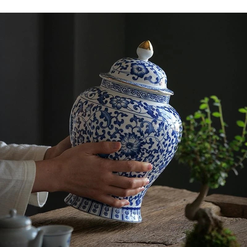 Porzellan Vorratsdose – Vintage Keramik – Grosse Grösse