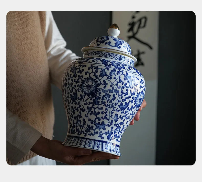 Porzellan Vorratsdose – Vintage Keramik – Grosse Grösse