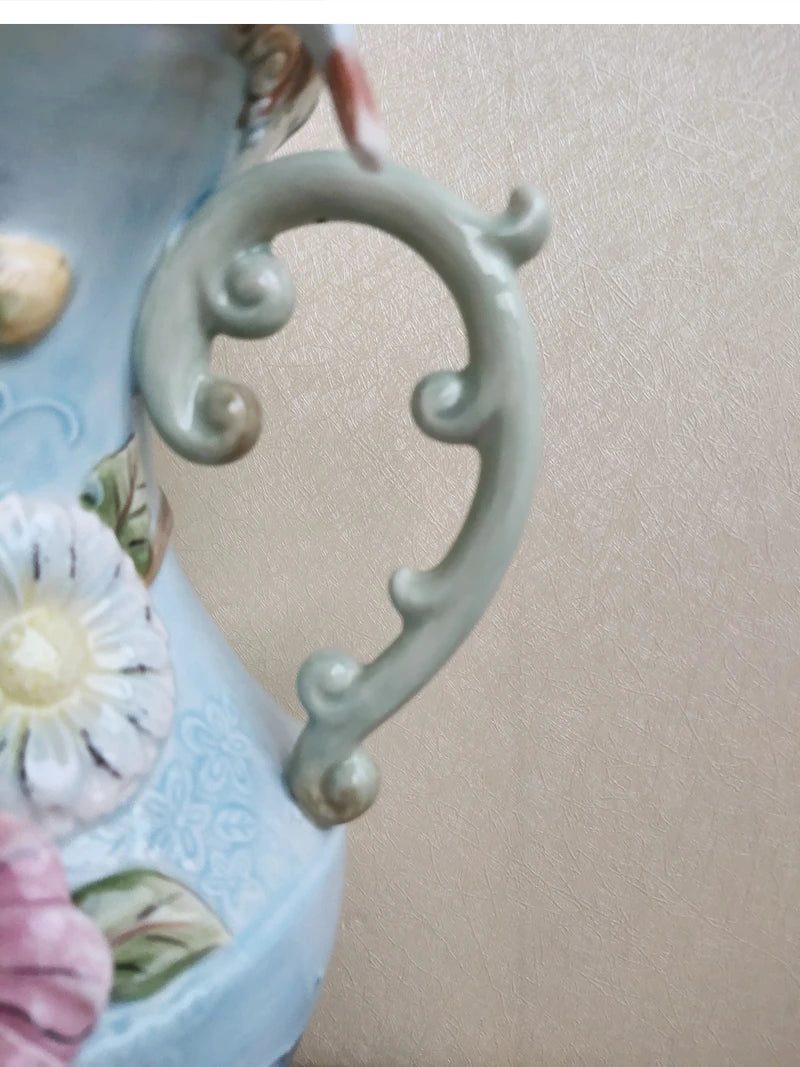 Porzellanvase - Modern Handbemalt - 23x16x33cm