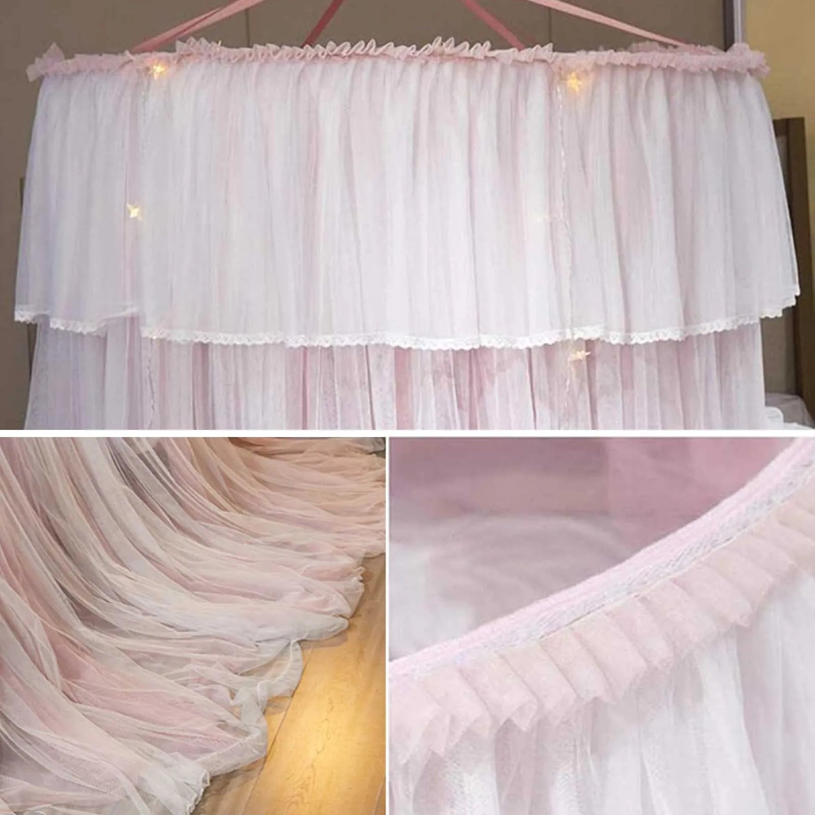 Prinzessin Betthimmel – Polyester Modern – Rundes Design