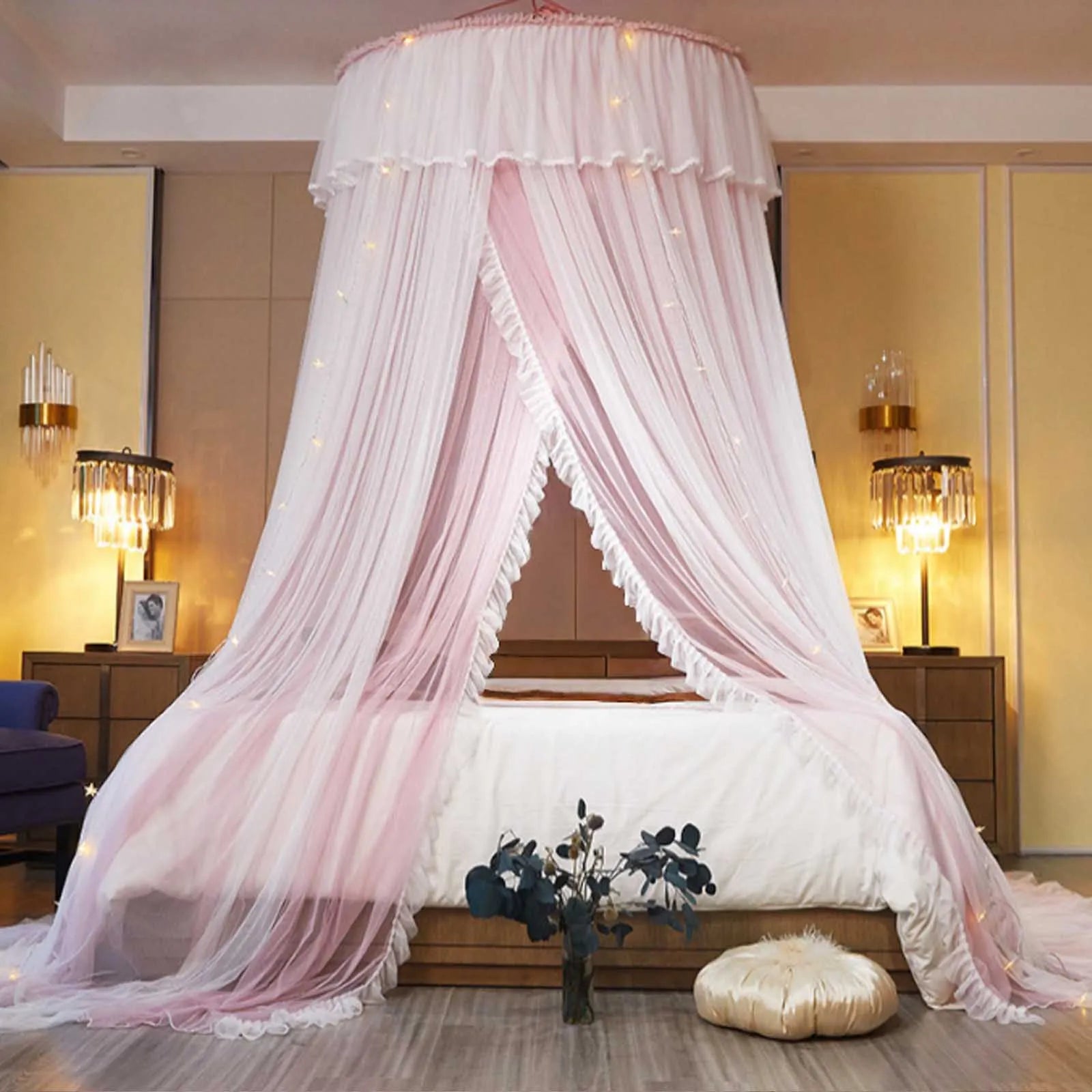 Prinzessin Betthimmel – Polyester Modern – Rundes Design