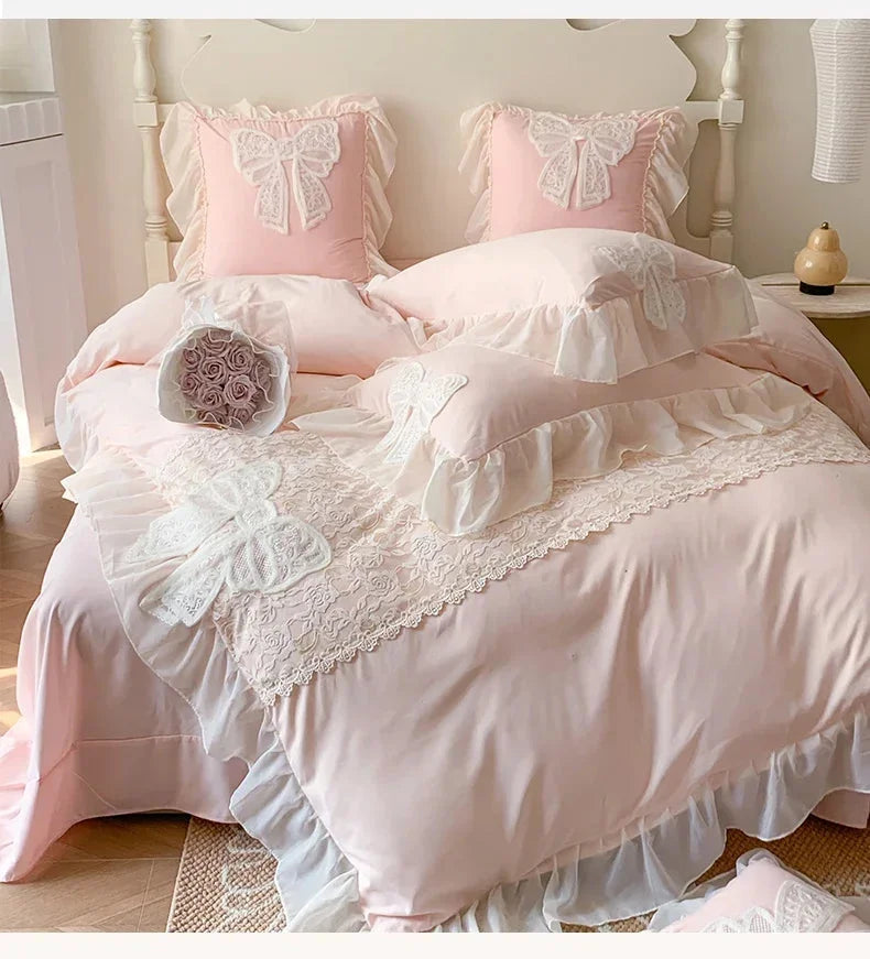 Prinzessinnen-Bettwäsche – Coquette Spitzen – Luxus Komfort