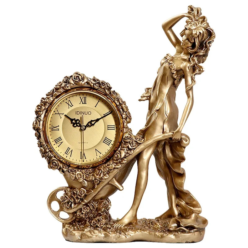 Quarztischuhr – Antikes Metall-Design