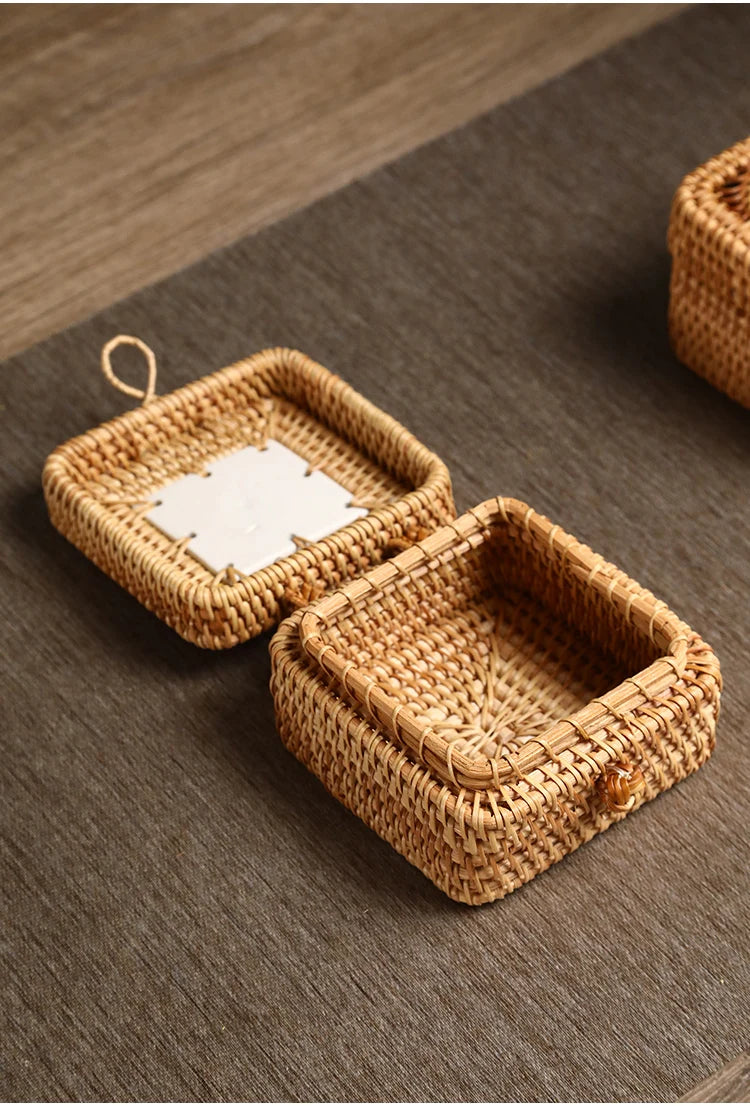 Rattan Aufbewahrungsbox – Japanischer Stil – Handgefertigt