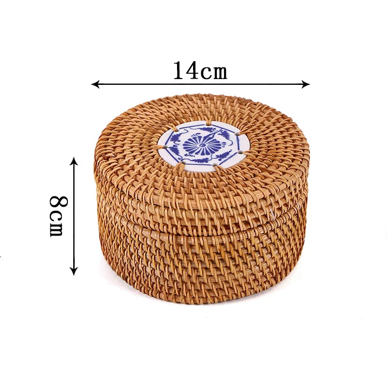 Rattan Aufbewahrungsbox – Japanischer Stil – Handgefertigt