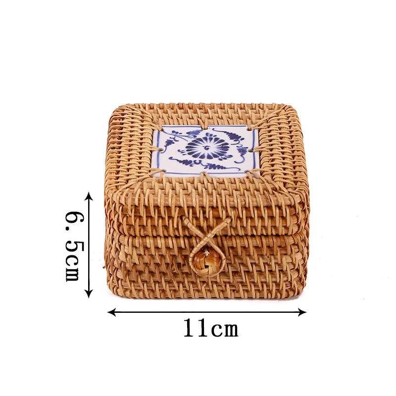 Rattan Aufbewahrungsbox – Japanischer Stil – Handgefertigt