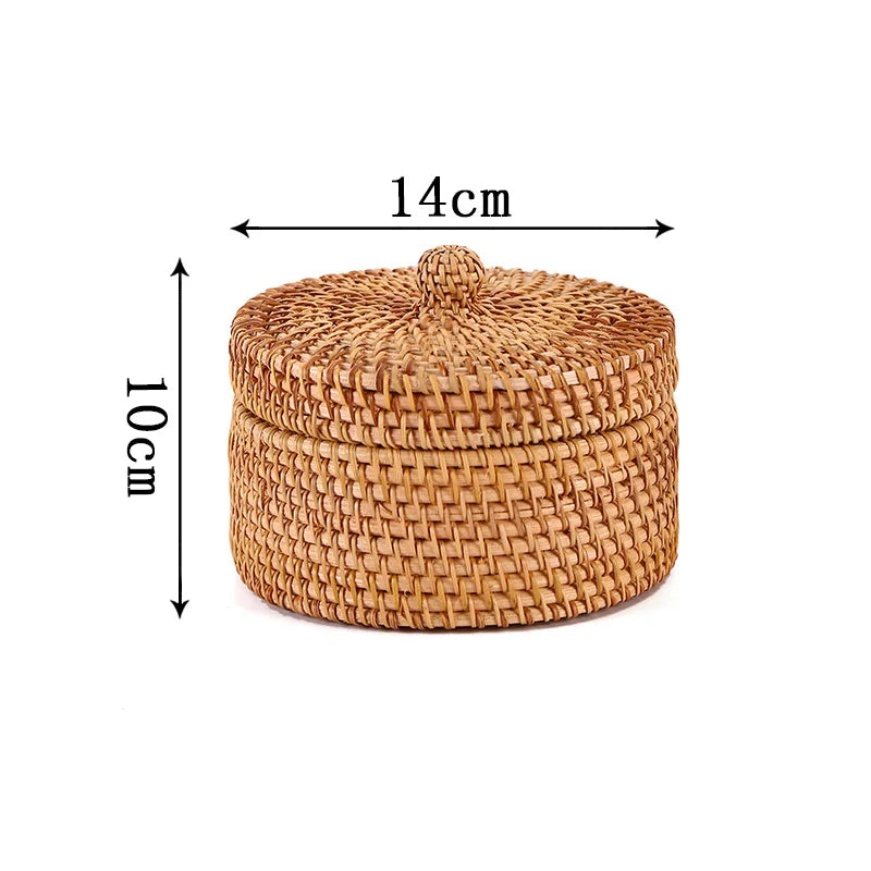 Rattan Aufbewahrungsbox – Japanischer Stil – Handgefertigt