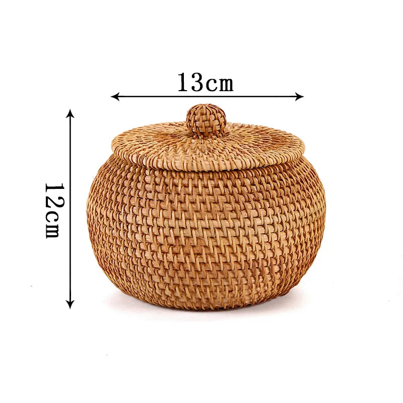 Rattan Aufbewahrungsbox – Japanischer Stil – Handgefertigt