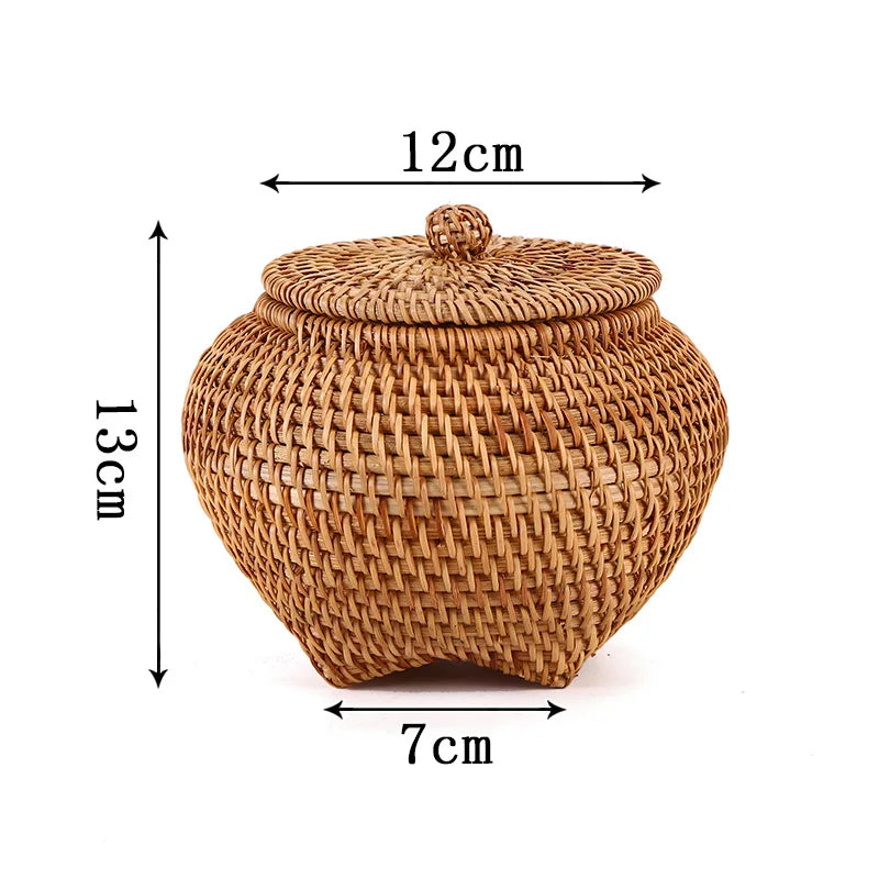 Rattan Aufbewahrungsbox – Japanischer Stil – Handgefertigt