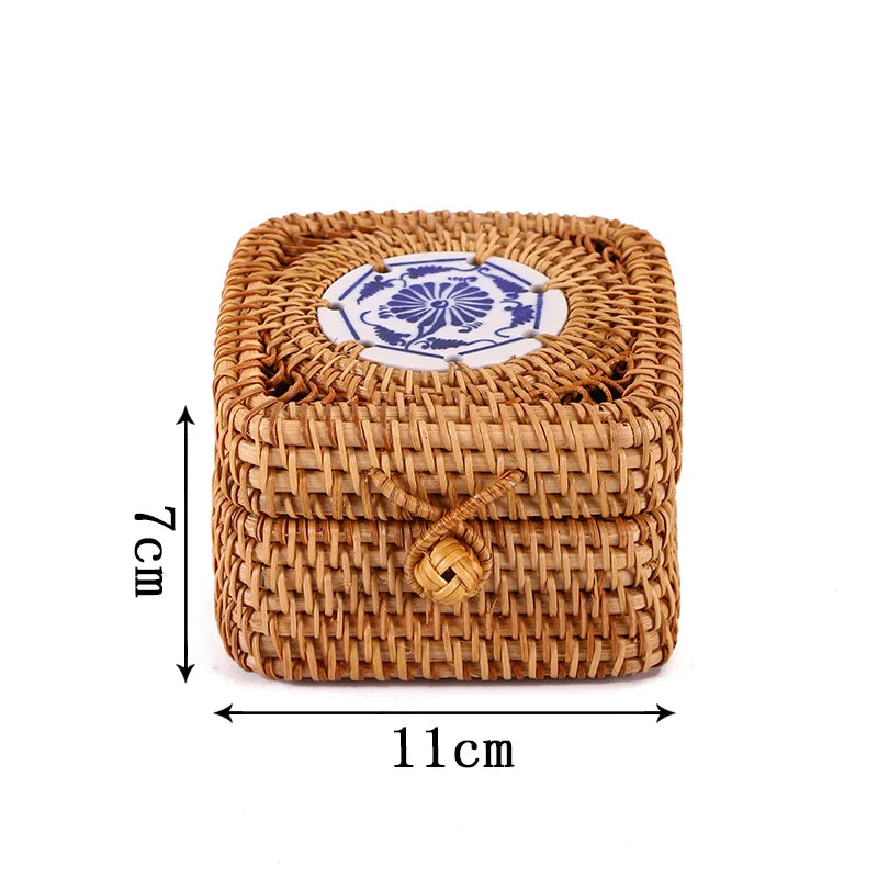 Rattan Aufbewahrungsbox – Japanischer Stil – Handgefertigt