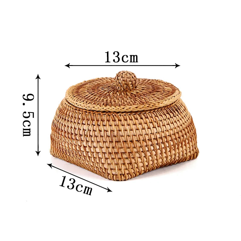 Rattan Aufbewahrungsbox – Japanischer Stil – Handgefertigt