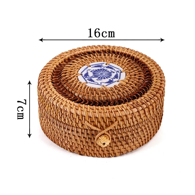 Rattan Aufbewahrungsbox – Japanischer Stil – Handgefertigt