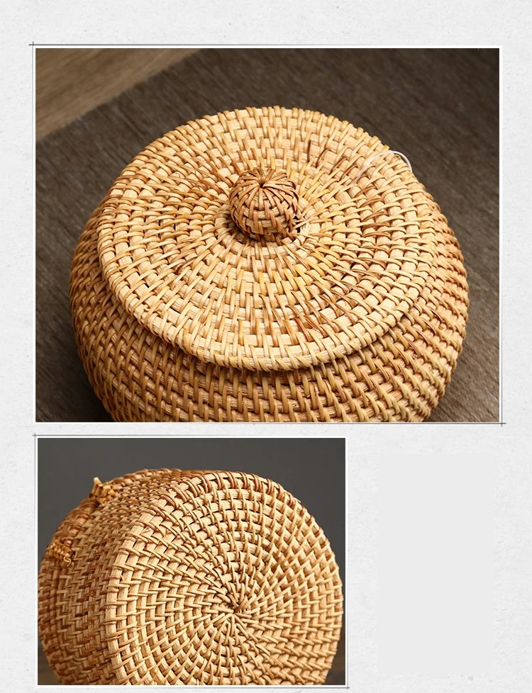 Rattan Aufbewahrungsbox – Japanischer Stil – Handgefertigt