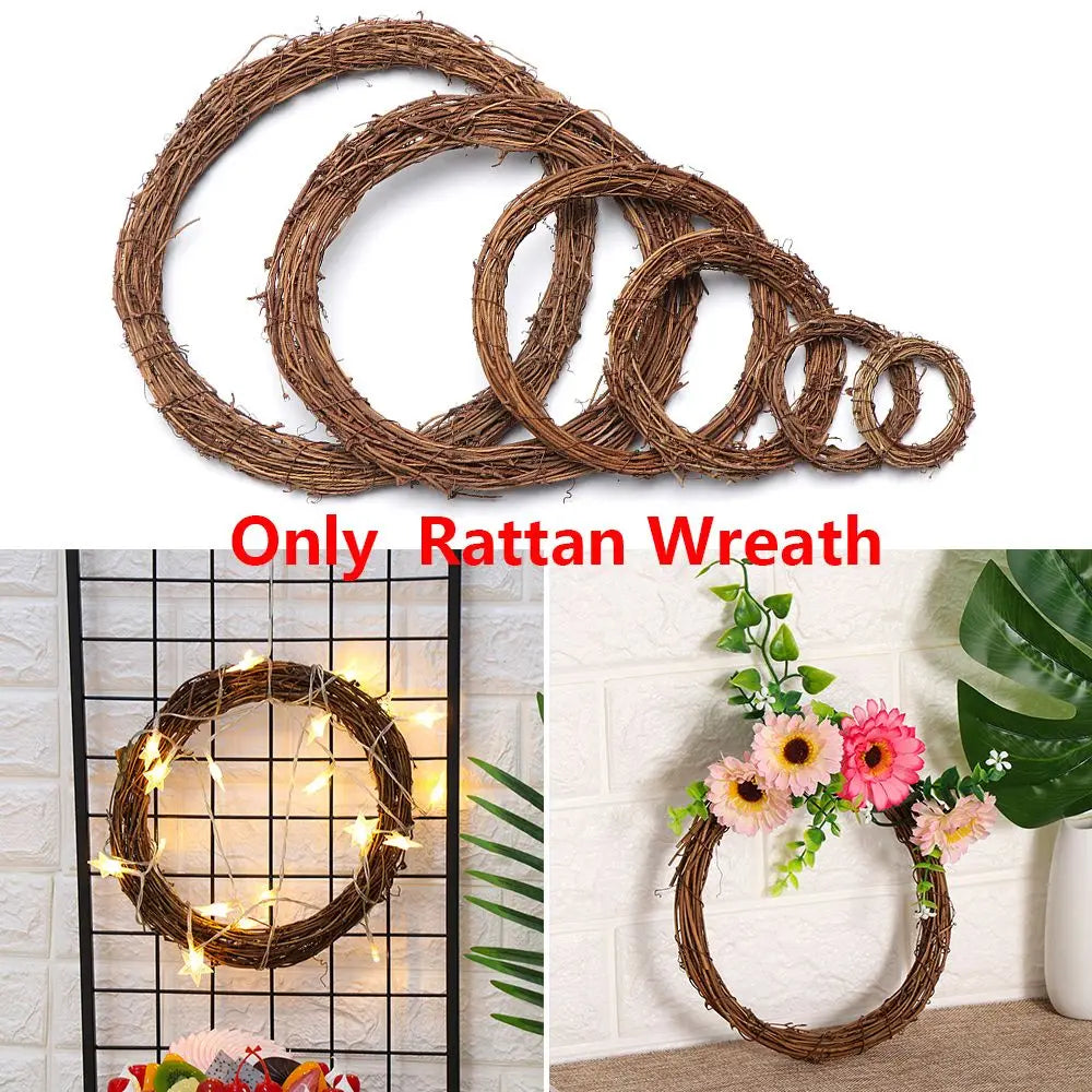 Rattan Kranz - Naturdesign - Verschiedene Durchmesser