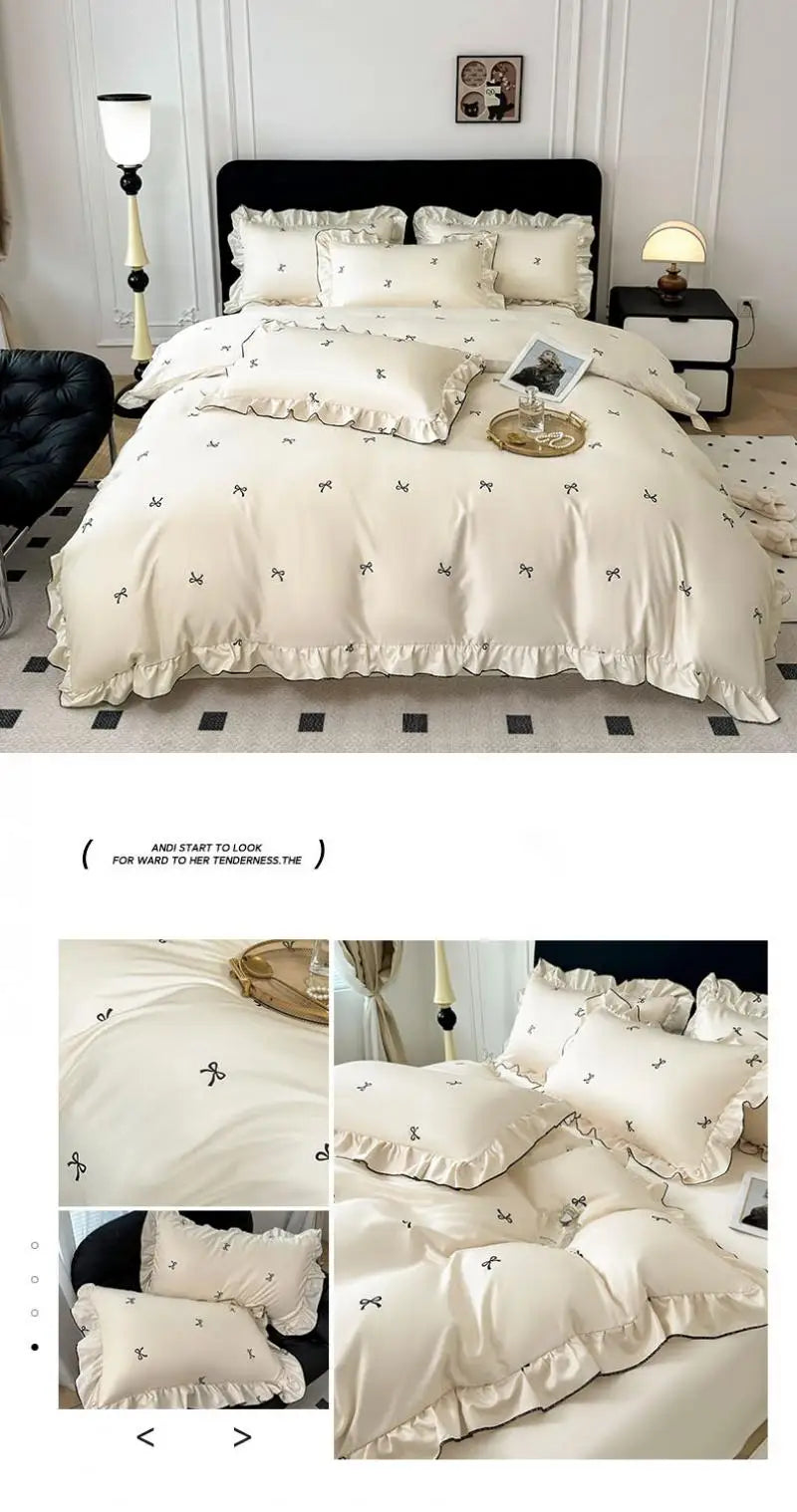 Rayon-Seiden-Bettwäsche – Satin-Stil – Sommerkomfort