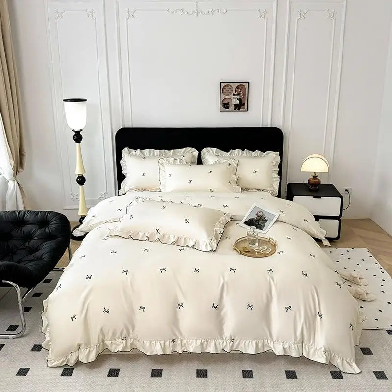 Rayon-Seiden-Bettwäsche – Satin-Stil – Sommerkomfort