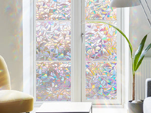 Regenbogen Fensterfolie – 3D Dekorativ – 55x500 cm