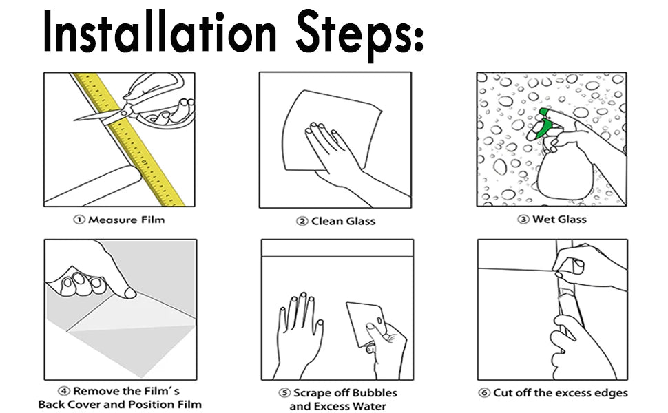 Regenbogen Fensterfolie – 3D Dekorativ – 55x500 cm