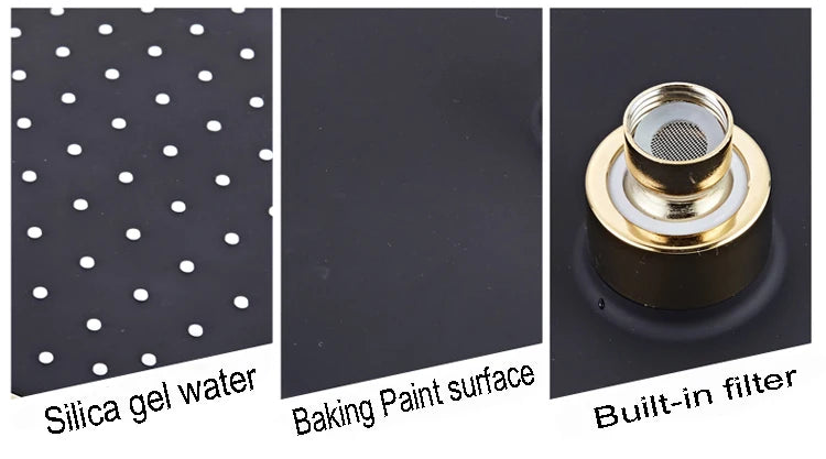 Regenbrausesystem – Messing Weissgold – Badezimmer Eleganz