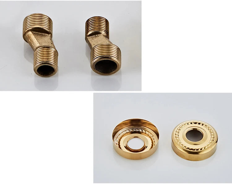 Regenbrausesystem – Messing Weissgold – Badezimmer Eleganz