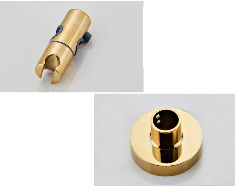 Regenbrausesystem – Messing Weissgold – Badezimmer Eleganz