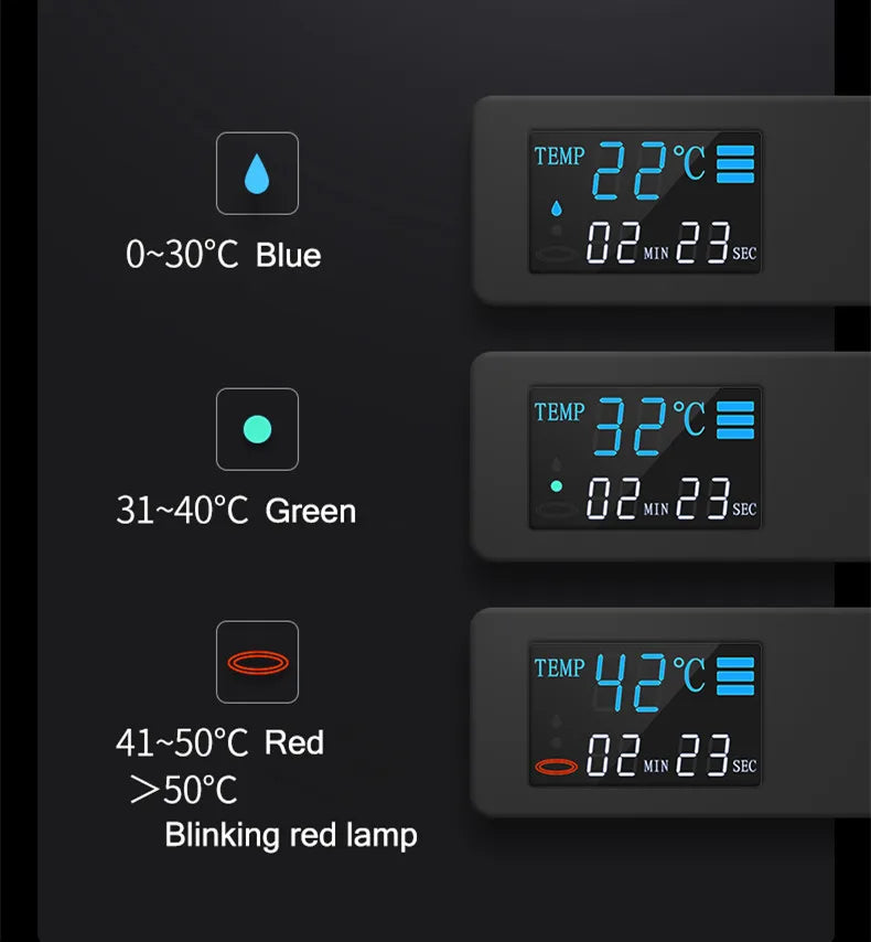 Regendusche Set – Schwarz Gold – 12 Zoll Verstellbar