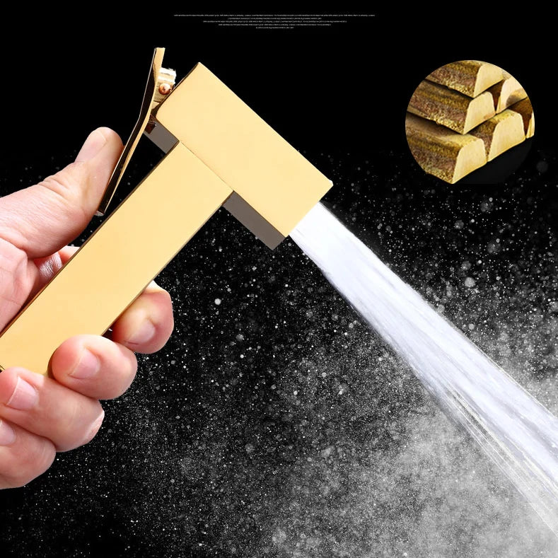 Regendusche Set – Schwarz Gold – 12 Zoll Verstellbar