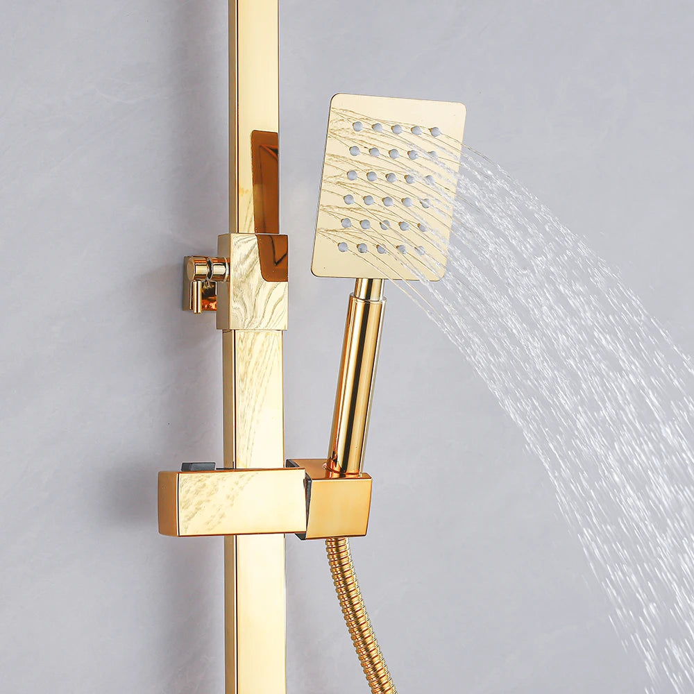 Regenduschen-System – Edelstahl Design – Höhenverstellbar