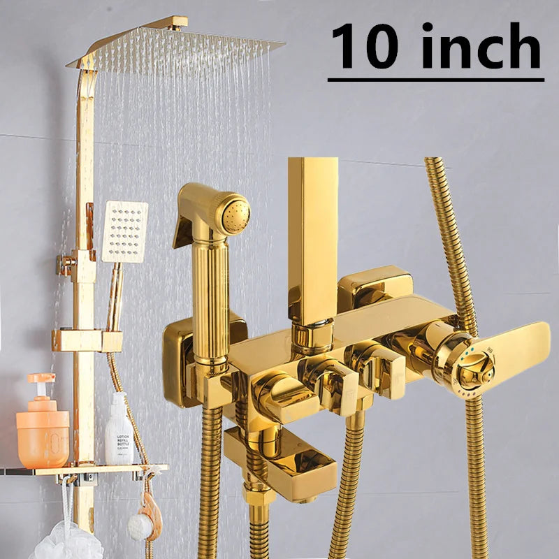 Regenduschen-System – Edelstahl Design – Höhenverstellbar