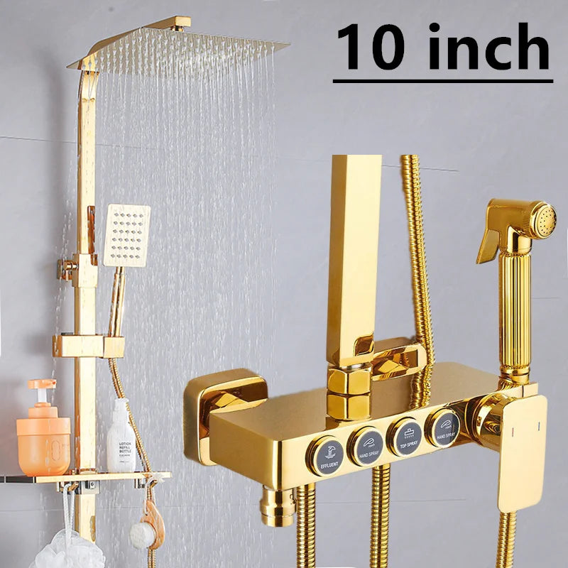 Regenduschen-System – Edelstahl Design – Höhenverstellbar