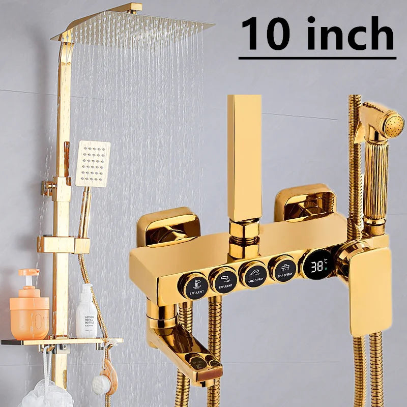 Regenduschen-System – Edelstahl Design – Höhenverstellbar